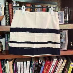 JCrew skirt with stripes